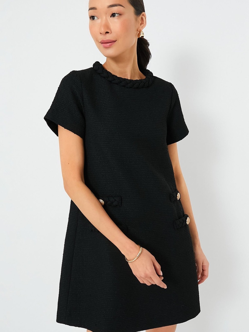 NWT Tuckernuck Black Tweed Jackie Dress size XXL